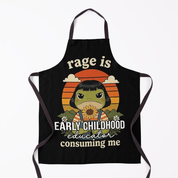 Item preview, Funny Early Childhood Educator Rage Is Consuming Me Retro Frog designed and sold by haitrieuic96.