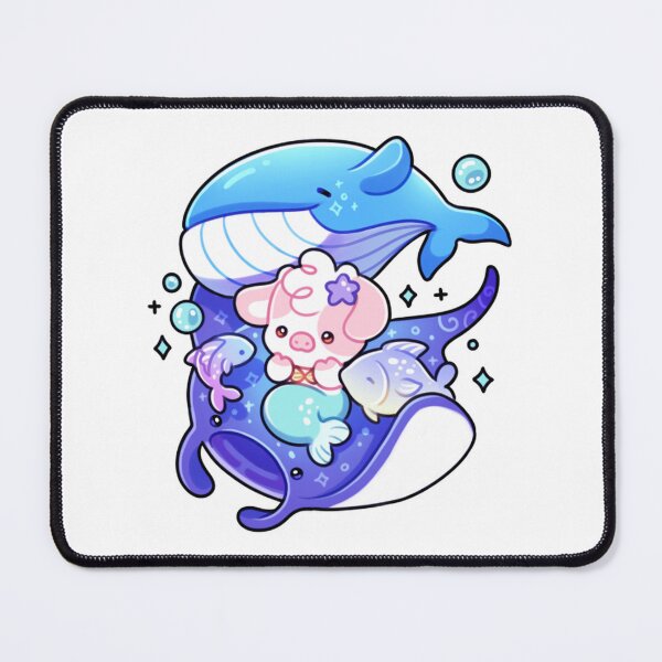Item preview, Manta Ray Lover Cute Mermaid Cow Ocean Art designed and sold by mokopuniarts.