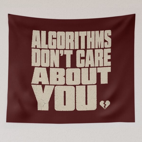 Item preview, Algorithms Dont Care About You Radical Offline Streetwear Tee designed and sold by PhylonBoxx.