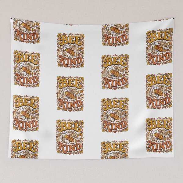 Item preview, Retro 70s Bee Kind Eco Friendly Honeybee Activism designed and sold by PictoVibe.