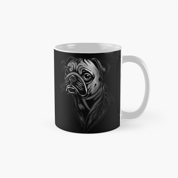 Item preview, Stylized Tribal Pug Dog Head designed and sold by UrbanPrts.