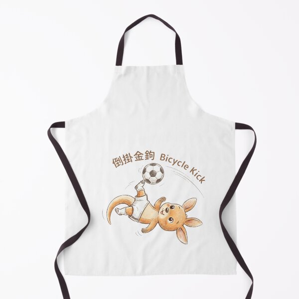 Item preview, Cute Kangaroo Bicycle Kick Soccer Illustration designed and sold by TaiwanMemory.