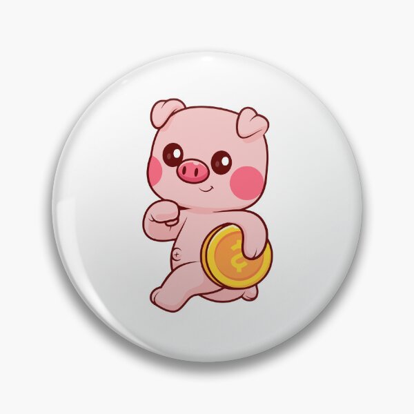 Item preview, Cute Piggy Holding Gold Coin Money Cartoon designed and sold by Klashnekoff.