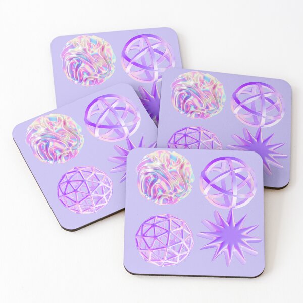 Item preview, Iridescent 3D Abstract Shapes | Modern Geometric Pack designed and sold by Rawafi Art Studio.