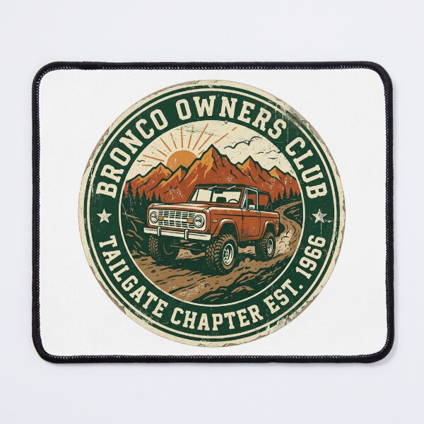 Item preview, Bronco Owners Club - Tailgate Chapter - Vintage 1966 designed and sold by youvebeenframed.shop.