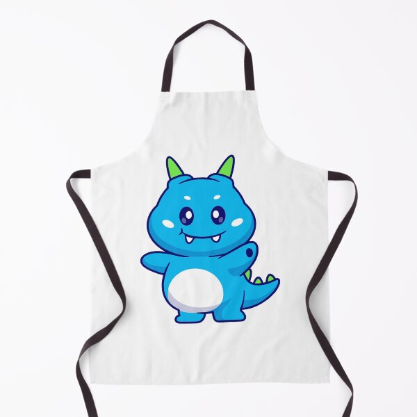 Item preview, Cute Little Blue Monster Dinosaur Cartoon designed and sold by Klashnekoff.