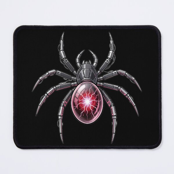 Item preview, Cyber-Weaver: Pink Plasma Arachnid designed and sold by BGM by AI.