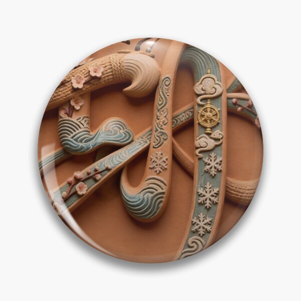 Item preview, 3D Tibetan Terracotta Relief Art with Bumola designed and sold by bocai1994.