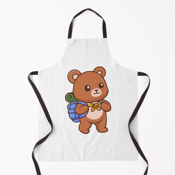 Item preview, Cute Camping Teddy Bear with Backpack Cartoon designed and sold by Klashnekoff.