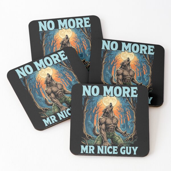Item preview, No More Mr Nice Guy Retro Muscular Werewolf Beast Mode designed and sold by Vermanartist.