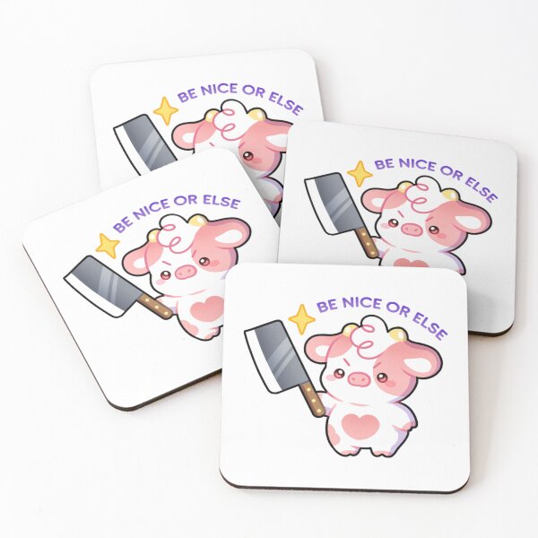 Item preview, Meadow Be Nice Or Else Funny Angry Cow designed and sold by mokopuniarts.