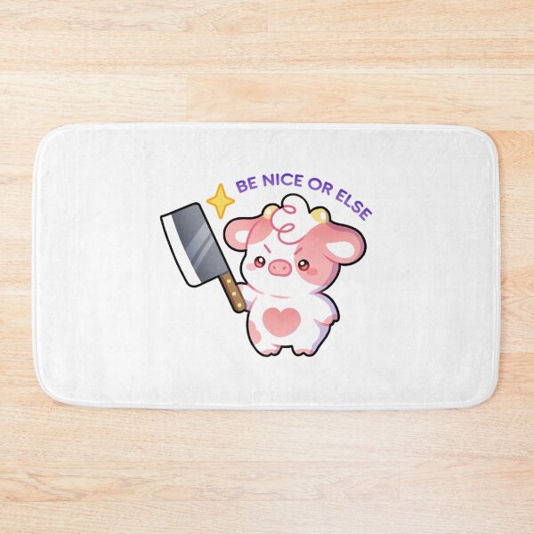 Item preview, Meadow Be Nice Or Else Funny Angry Cow designed and sold by mokopuniarts.