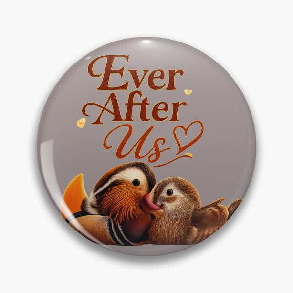 Item preview, Ever After Us, Romantic Mandarin Duck Love Aesthetic Design designed and sold by JagrDesigns.