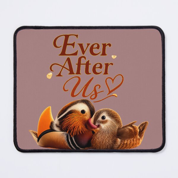 Item preview, Ever After Us, Romantic Mandarin Duck Love Aesthetic Design designed and sold by JagrDesigns.
