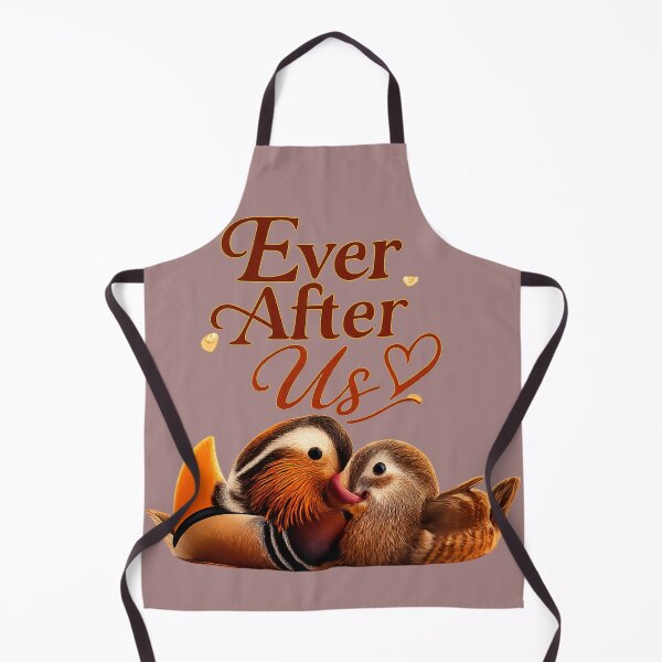 Item preview, Ever After Us, Romantic Mandarin Duck Love Aesthetic Design designed and sold by JagrDesigns.