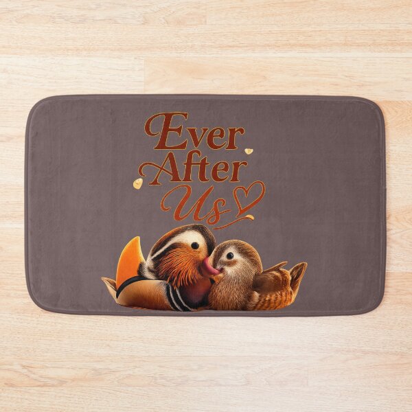 Item preview, Ever After Us, Romantic Mandarin Duck Love Aesthetic Design designed and sold by JagrDesigns.