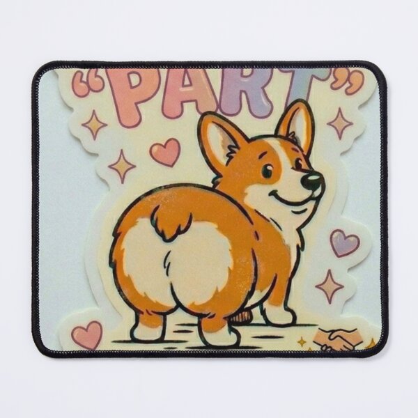 Item preview, Corgi Part Sticker - The Owner-Favorite, Funny Corgi Humor, Absolute Chunit, Dog Lover Gift, Pembroke Welsh Corgi Art, Wave Time designed and sold by Wave time.