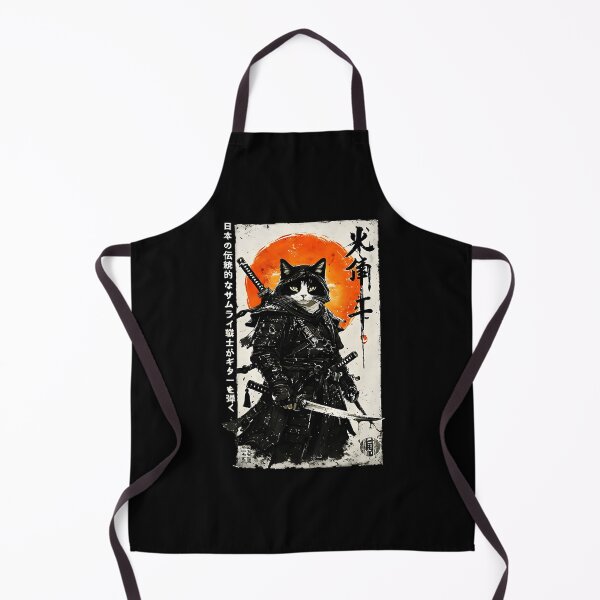 Item preview, Vintage Samurai Cat Warrior Against Crimson Sun Japanese designed and sold by titanlevi.