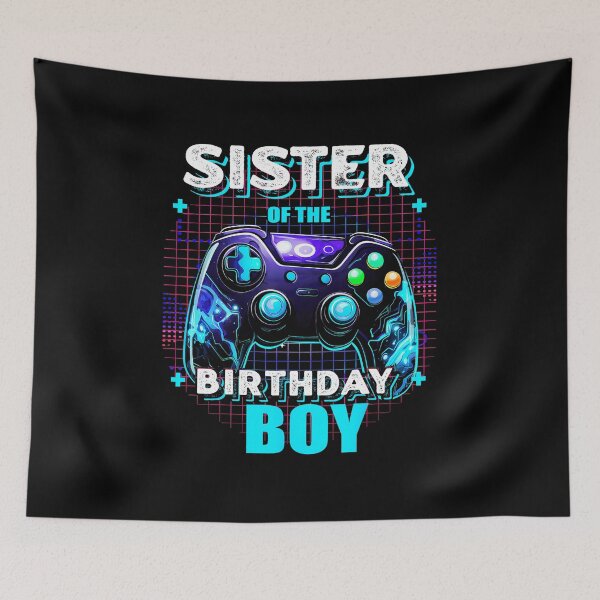 Item preview, Sister Of The Birthday Boy Neon Gamer Party designed and sold by FGTV2021.