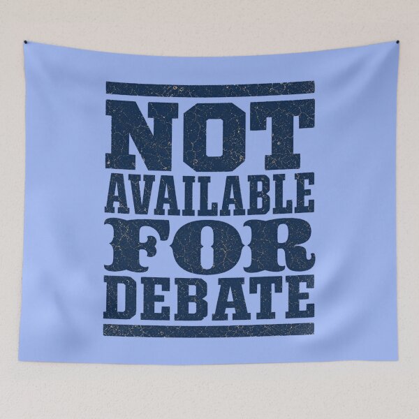 Item preview, Not Available For Debate Retro Boundary Streetwear Shirt designed and sold by PhylonBoxx.