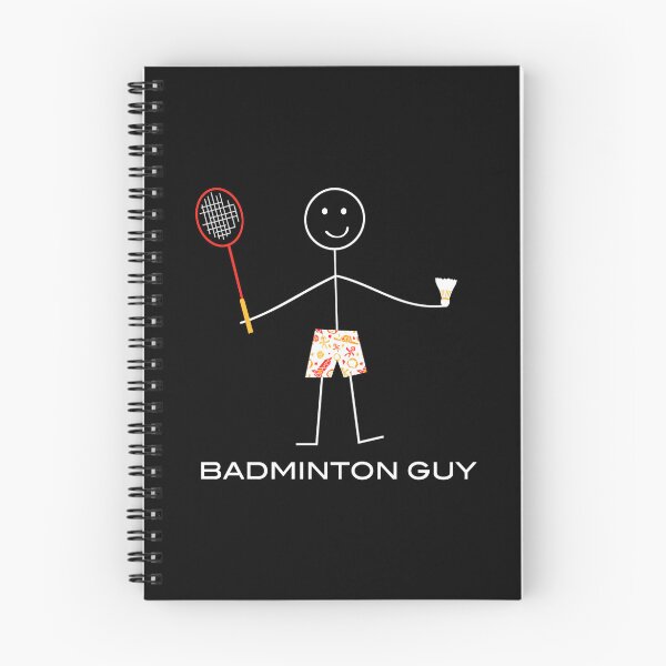 Item preview, Funny Badminton Guy Stick Figure Court Player Cartoon designed and sold by allistermariam.