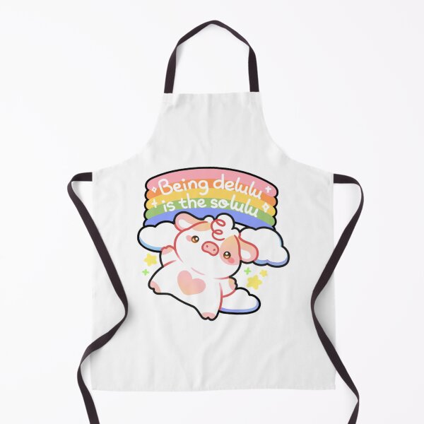 Item preview, Being Delulu Is The Solulu Cute Rainbow Cow designed and sold by mokopuniarts.