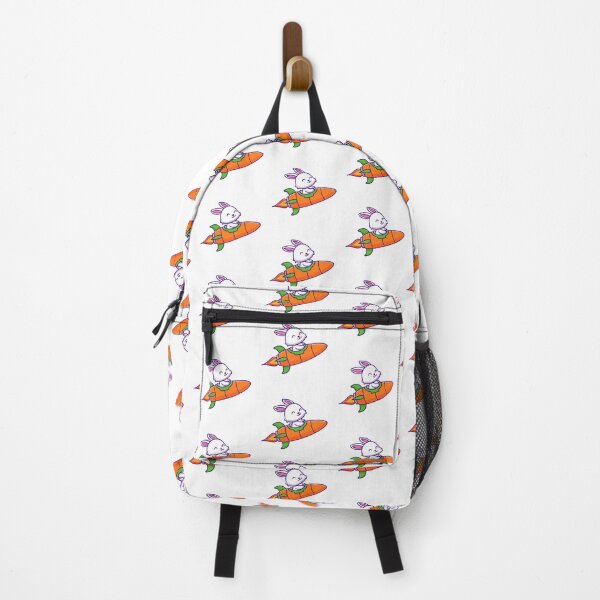 Item preview, Cute Bunny Riding Carrot Rocket Ship Cartoon designed and sold by Klashnekoff.