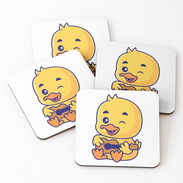 Item preview, Cute Little Duck Playing Guitar Cartoon designed and sold by Klashnekoff.
