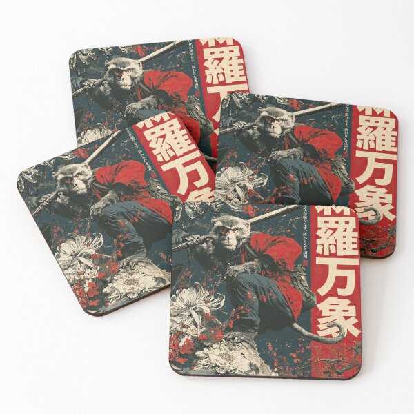 Item preview, Samurai Monkey Japanese Mythology Art designed and sold by obstinator.