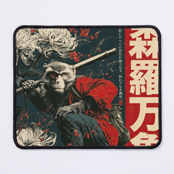 Item preview, Samurai Monkey Japanese Mythology Art designed and sold by obstinator.