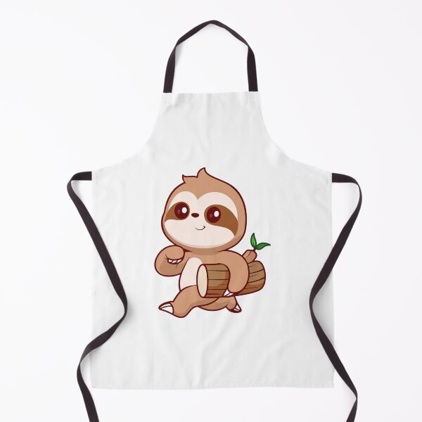 Item preview, Cute Sloth Carrying Wood Log Cartoon designed and sold by Klashnekoff.
