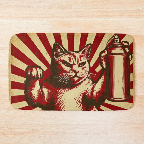 Item preview, Japanese Graffiti Cat Retro Street Art designed and sold by obstinator.