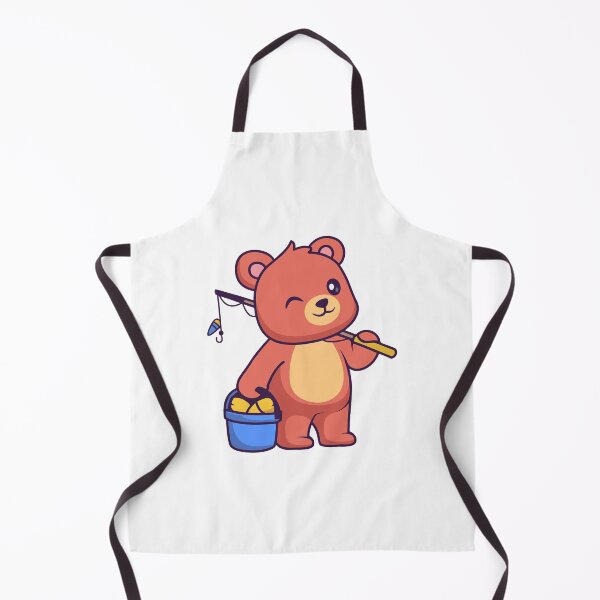 Item preview, Cute Teddy Bear Going Fishing Cartoon designed and sold by Klashnekoff.