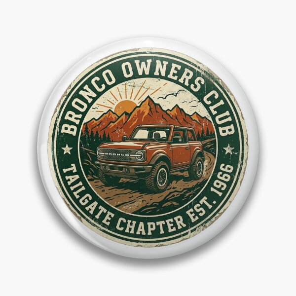 Item preview, Bronco Owners Club - Tailgate Chapter - Modern 2-door designed and sold by youvebeenframed.shop.