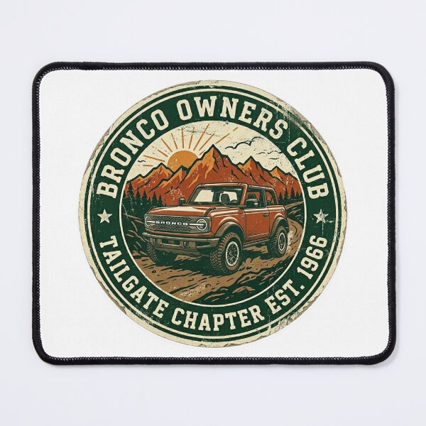 Item preview, Bronco Owners Club - Tailgate Chapter - Modern 2-door designed and sold by youvebeenframed.shop.
