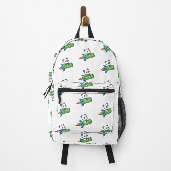 Item preview, Cute Panda Riding Bamboo Rocket Ship Cartoon designed and sold by Klashnekoff.