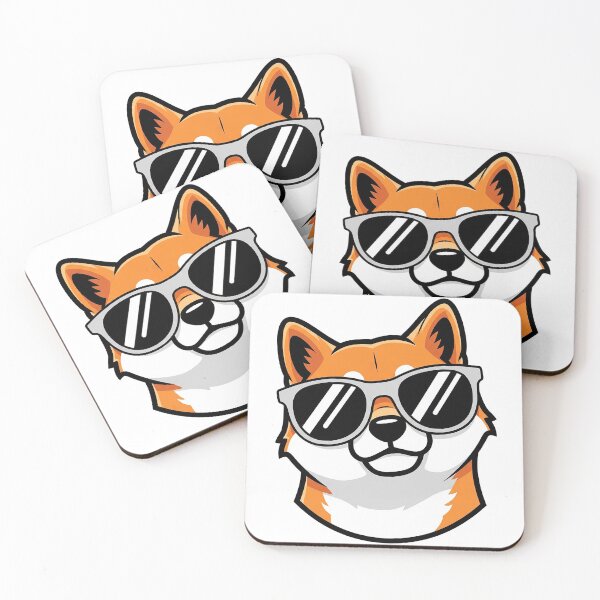 Item preview, Cute Cool Shiba Inu Dog with Sunglasses Illustration designed and sold by Osmose-Studio ⭐⭐⭐⭐⭐.