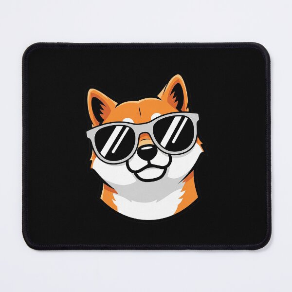 Item preview, Cute Cool Shiba Inu Dog with Sunglasses Illustration designed and sold by Osmose-Studio ⭐⭐⭐⭐⭐.
