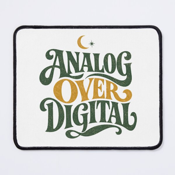 Item preview, Analog Over Digital Vintage 70s Counter Culture Shirt designed and sold by PhylonBoxx.