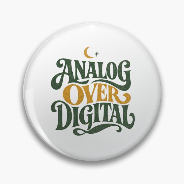 Item preview, Analog Over Digital Vintage 70s Counter Culture Shirt designed and sold by PhylonBoxx.
