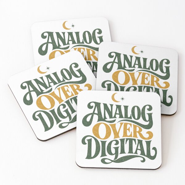 Item preview, Analog Over Digital Vintage 70s Counter Culture Shirt designed and sold by PhylonBoxx.
