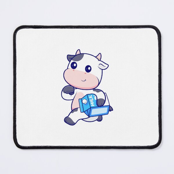 Item preview, Cute Cow Carrying Milk Carton Cartoon designed and sold by Klashnekoff.