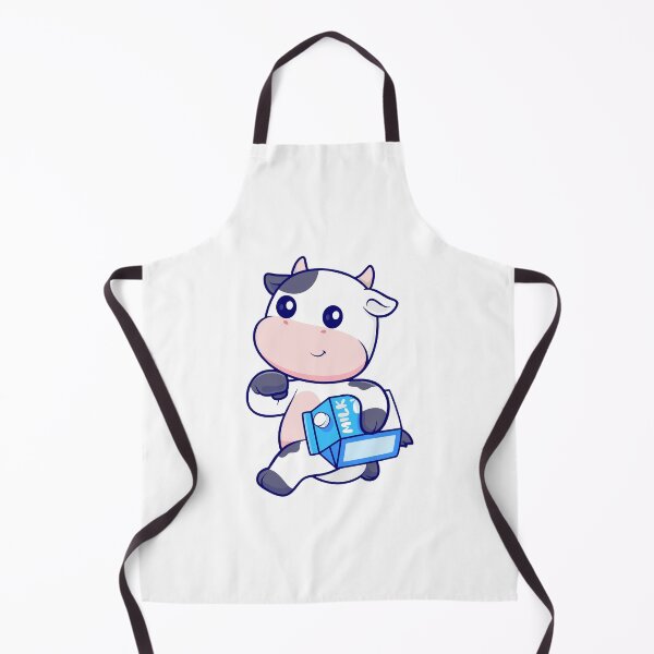 Item preview, Cute Cow Carrying Milk Carton Cartoon designed and sold by Klashnekoff.