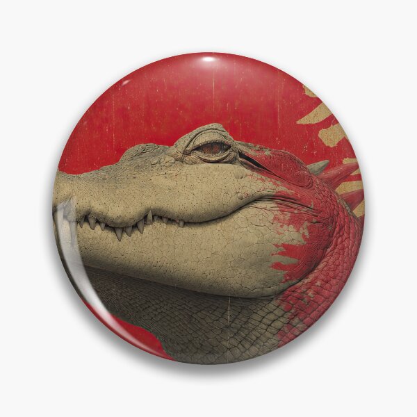 Item preview, Outlaw Crocodile Japanese Biker Retro Art designed and sold by obstinator.