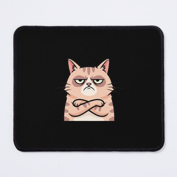 Item preview, Cute Grumpy Cat Minimal Funny Sassy Feline Illustration designed and sold by Osmose-Studio.