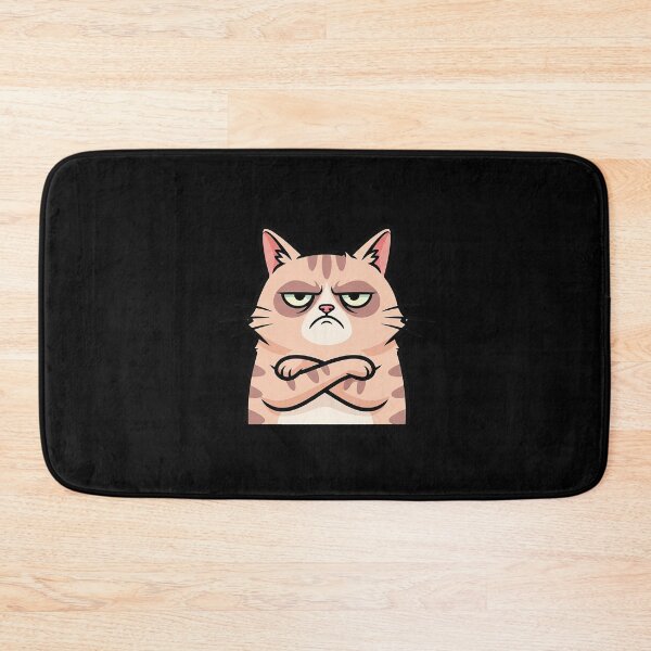 Item preview, Cute Grumpy Cat Minimal Funny Sassy Feline Illustration designed and sold by Osmose-Studio.