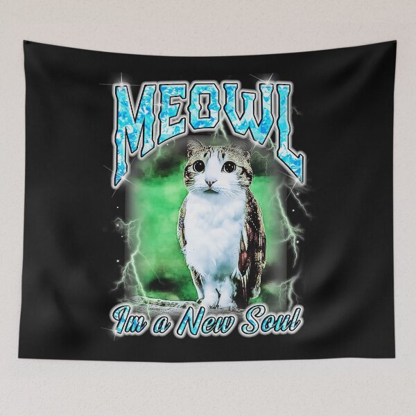 Item preview, Meowl Hybrid Cat Owl Weirdcore Lightning Graphic Animal designed and sold by Masonixem.