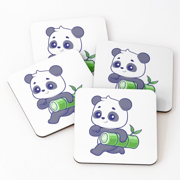 Item preview, Cute Panda Carrying Bamboo Log Cartoon designed and sold by Klashnekoff.