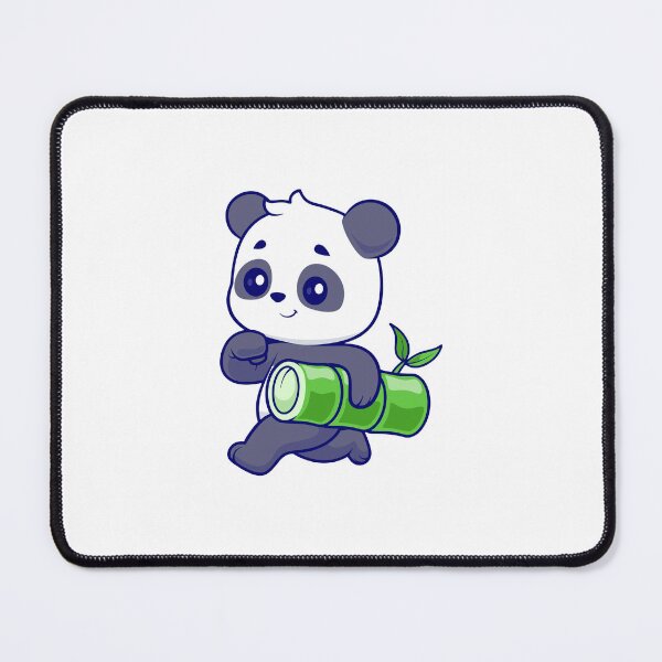 Item preview, Cute Panda Carrying Bamboo Log Cartoon designed and sold by Klashnekoff.