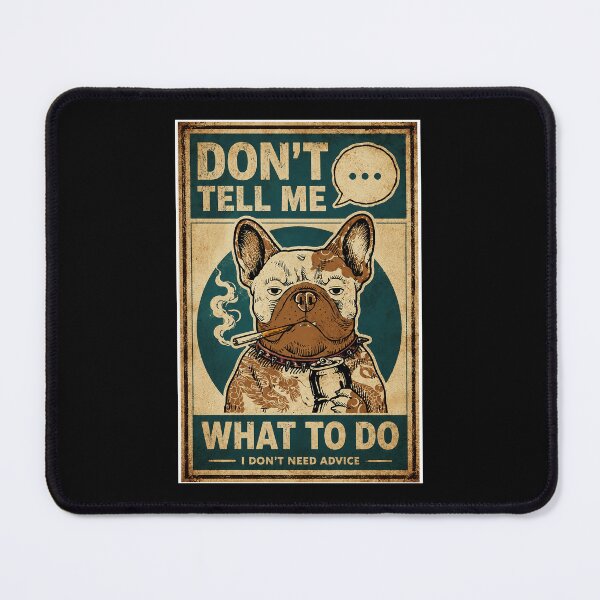 Item preview, Vintage Grumpy French Bulldog Poster With Rebel Attitude designed and sold by ferminhays.